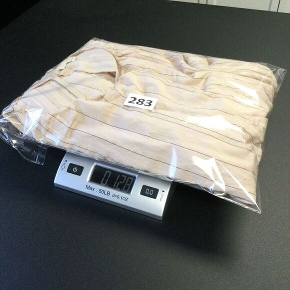 Grade & Gather Womens Medium Midi Dress Cream Tan Lined Slit Back Elastic Waist - Picture 11 of 12